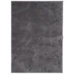 vidaXL Tapis HUARTE à poils courts doux lavable anthracite 240x340 cm