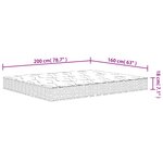 vidaXL Matelas à ressorts bonnell moyen 160x200 cm