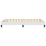 vidaXL Cadre de lit Blanc 140x200 cm Similicuir