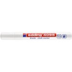 Marqueur Craie Liquide 4095 Ardoises et Fenêtres Blanc Pointe Ronde 2-3 mm x 6 EDDING