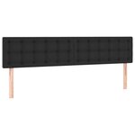 vidaXL Tête de lit à LED Noir 180x5x78/88 cm Similicuir