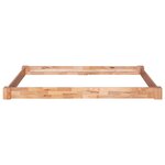 vidaXL Cadre de lit sans matelas bois de chêne massif 120x200 cm
