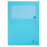 Paquet De 40 + 10 Chemises À Fenêtre Super 160g/m2 - 22x31cm - Couleurs Assorties - X 8 - Exacompta