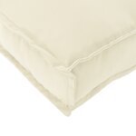vidaXL Coussins de palette pour banc 2 Pièces Crème 200x40x8 cm Tissu Oxford