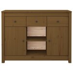 vidaXL Buffet Marron miel 100x35x74 5 cm Bois massif de pin