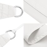 vidaXL Voile de parasol tissu oxford triangulaire 4x4x5 8 m blanc
