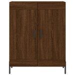 vidaXL Buffet chêne marron 69 5x34x90 cm bois d'ingénierie