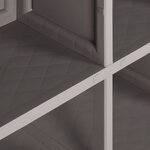 vidaXL Armoire en plastique 79x43x125 cm Design de bois Gris