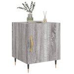 vidaXL Tables de chevet 2 Pièces sonoma gris 40x40x50cm bois d'ingénierie