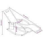 vidaXL Chaises longues à bascule lot de 2 vert acier et textilène