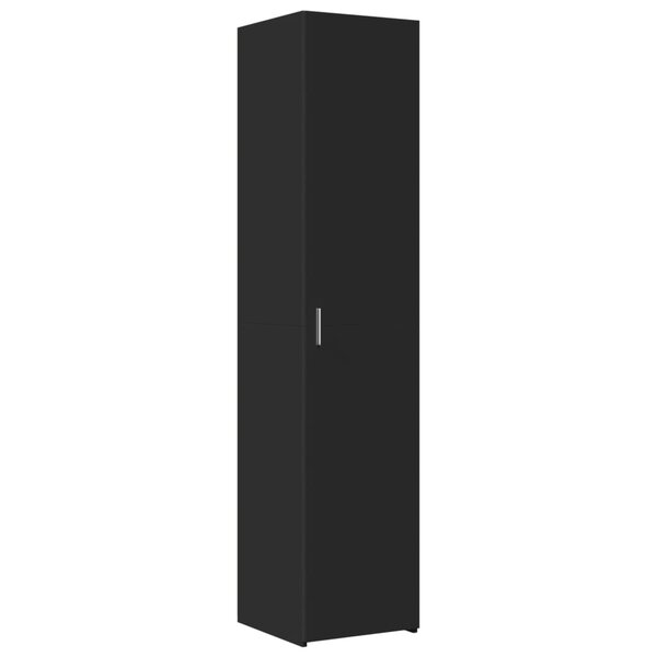 vidaXL Buffet haut noir 40x42 5x185 cm bois d'ingénierie