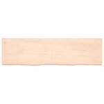 vidaXL Étagère murale 180x50x(2-4) cm bois de chêne massif non traité