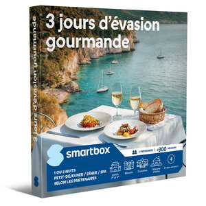 SMARTBOX - Coffret Cadeau 3 jours d'évasion gourmande - Séjour