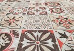 Tapis de Cuisine carreaux de Ciment 90 x 130 cm - Orange
