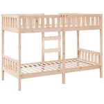 vidaXL Lit superposé 90x190 cm Bois de pin massif
