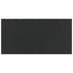 vidaXL Ensemble à manger de jardin 5 Pièces noir résine tressée et acier