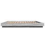 vidaXL Cadre de lit sonoma gris 200x200 cm bois d'ingénierie