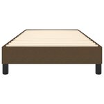 vidaXL Cadre de lit Marron foncé 90x190 cm Tissu