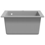 vidaXL Évier de cuisine Granite Gris