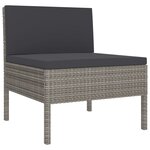 Salon de jardin meuble d'extérieur ensemble de mobilier 6 pièces avec coussins résine tressée gris 02_0016855