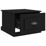 vidaXL Table basse Noir 50x50x35 cm Bois d'ingénierie
