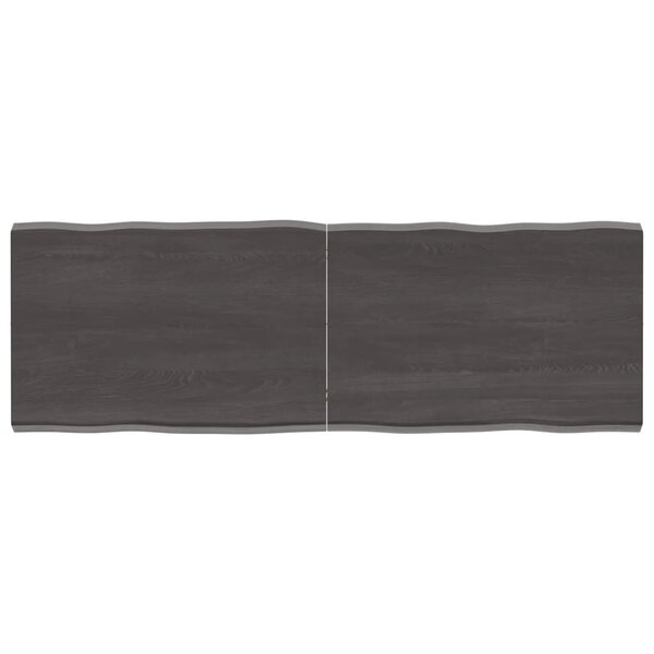 vidaXL Dessus de table bois massif traité bordure assortie
