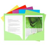 Paquet De 25 Chemises Double Poche Rock''s 210 - Double A4 Ou A3 - 24x32cm - Couleurs Assorties - X 10 - Exacompta