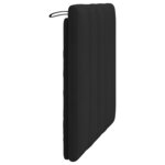 vidaXL Coussin de tête de lit noir 90 cm velours