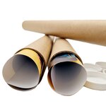 Lot de 10 tubes carton brun pour affiche poster 6 cm x 85 cm