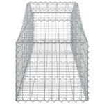vidaXL Paniers à gabions arqués 11 Pièces 200x50x40/60 cm fer galvanisé