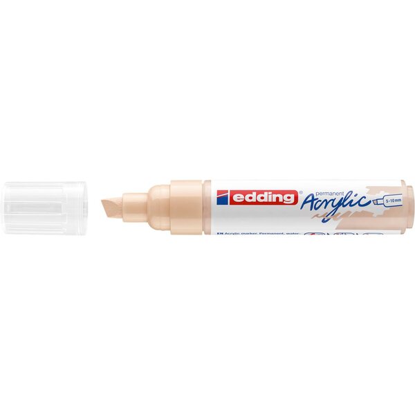 Marqueur acrylique large 5000 beige chaud 5-10 mm EDDING