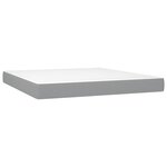 vidaXL Lit avec matelas cire marron 140x200 cm bois massif de pin