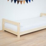 Lit enfant KIDDY 80 x 180 gris et naturel