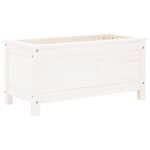 vidaXL Jardinière blanc 82 5x40x39 cm bois massif de pin