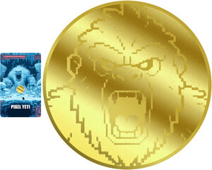Monnaie PIXEL YETI 1/1000 Oz Or 12$ Liberia 2026 (PRÉCOMMANDE)
