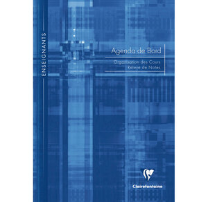 Agenda de bord Enseignant Broché rembordé rigide 21x29,7 144p CLAIREFONTAINE