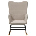 Chaise Relaxante vidaXL en Fabric léger Gris Curly