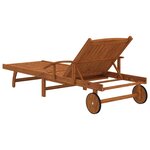 vidaXL Chaises longues 2 Pièces Bois d'acacia solide