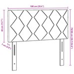 vidaXL Tête de lit Style Blocs de Diamant Bleue 100 cm Tissu
