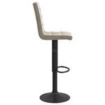 vidaXL Tabourets de bar lot de 2 gris clair velours