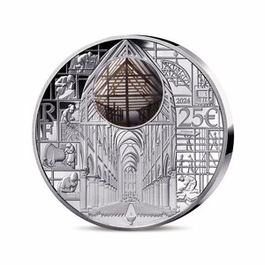 Excellence à la française - Notre-Dame de Paris Monnaie 25€ Argent 2 Oz Connectée