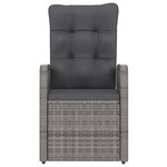 vidaXL Ensemble à manger d'extérieur 9Pièces coussins Résine tressée Gris