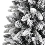 vidaXL Sapin de Noël artificiel avec neige floquée 240 cm PVC et PE