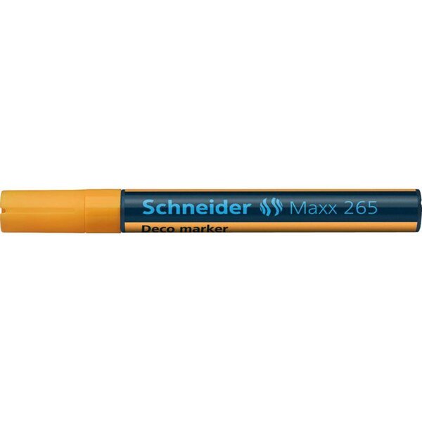 Marqueur à craie Maxx 265 Pointe Ogive 2-3 mm orange x 10 SCHNEIDER