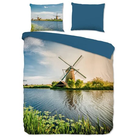 Good Morning Housse de couette WINDMILL 200x200/220 cm Multicolore