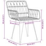 vidaXL Set de Dînette de Jardin 9 Pièces Rattan Poly Brown