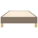 vidaXL Cadre de lit Taupe 90x190 cm Tissu