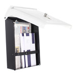 Boîte aux lettres en plastique profirst mail pm 780 noire/blanc