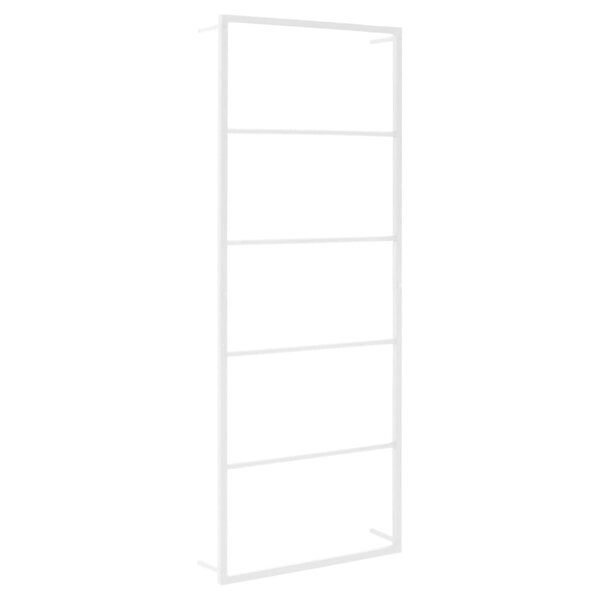 vidaXL Porte-serviette Blanc 45x10x115 cm Acier