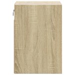 vidaXL Meuble TV mural avec lumières LED chêne sonoma 41x31x45 cm